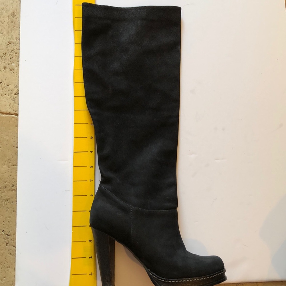 Cole Haan Nike Air Knee High Black Boots 7B suede